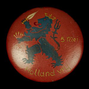 Houten bordje Holland Vrij 5 Mei