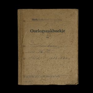 Oorlogszakboekje Vrijwillig Landstormkorps Luchtwachtdienst dhr. Schelberg