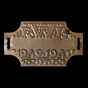Rijwiel Belastingplaatje 1940-1941