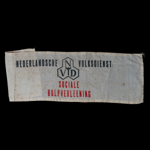 Armband Nederlandsche Volksdienst Sociale Hulpverleening