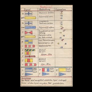 Handgetekende Kriegsmarine notitie