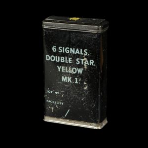 Brits 6 Signals Double Star. Yellow MK.1. blikje