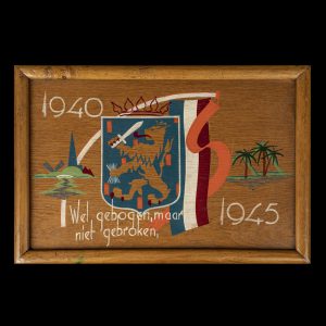 Wel Gebogen maar niet Gebroken 1940-1945 dienblad