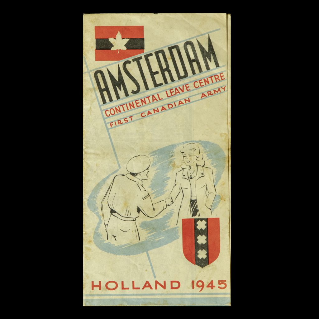 Amsterdam Continental Leave Centre First Canadian Army Holland 1945 –  Plattegrond/Gids