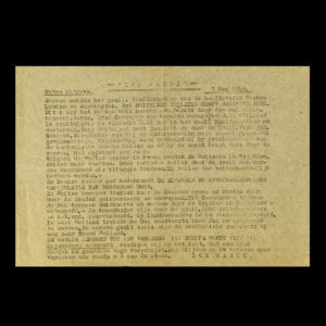 ICK WAEK Extra Uitgave 7 Mei 1945