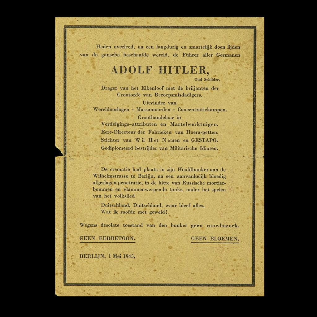 Spot (bid)prentje Adolf Hitler