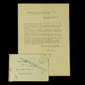 Brief Nederlandsche Volksdienst – Rotterdam