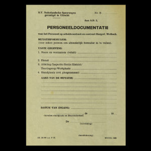 Personeelsdocumentatie Nederlandsche Spoorwegen
