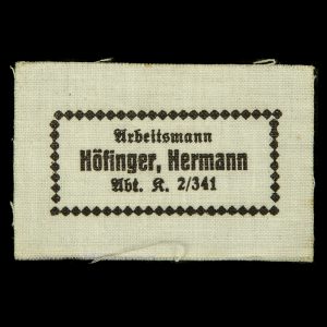 Reichsarbeitsdienst Waslabel 5