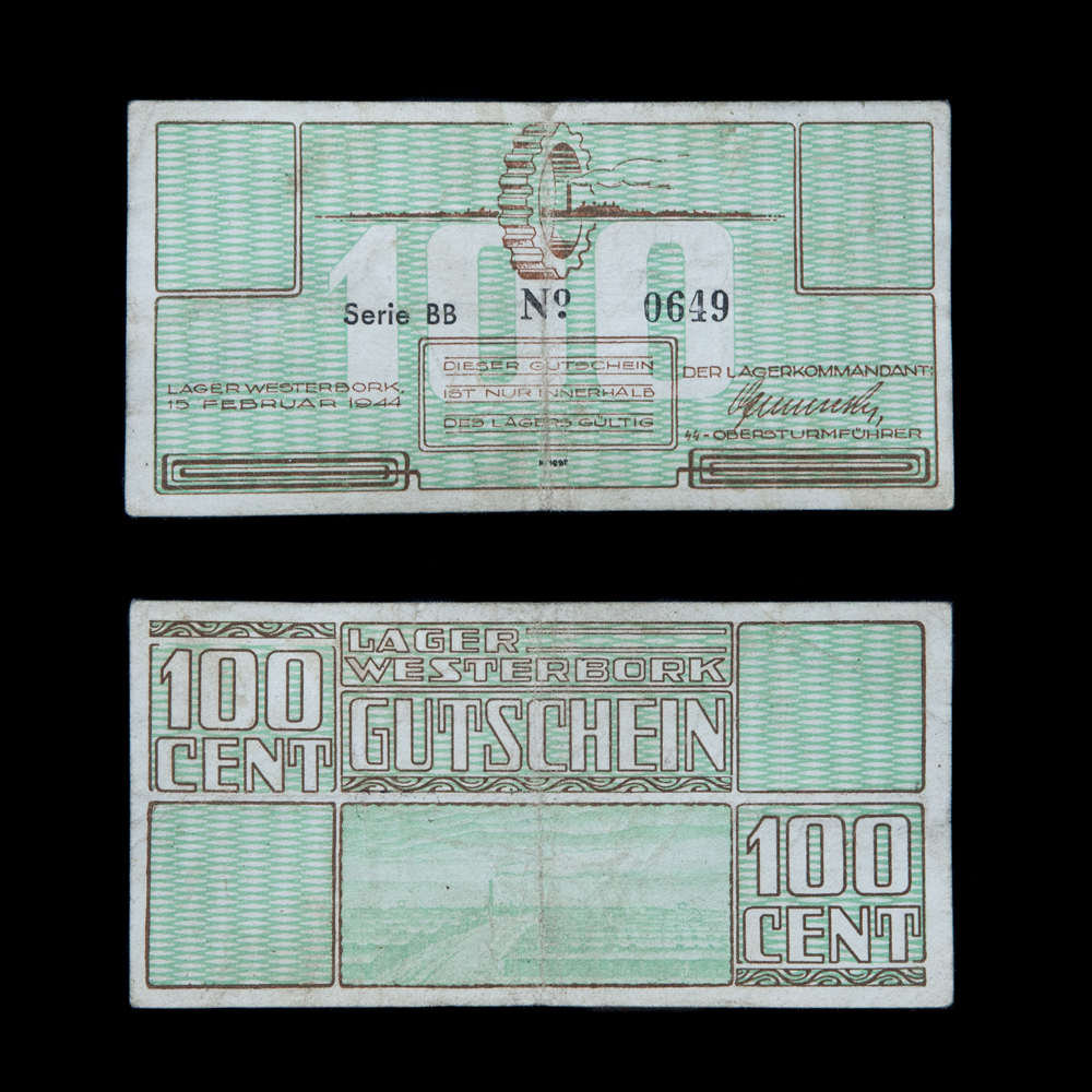 Westerbork kampgeld 100 cent