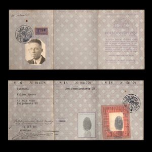 Persoonsbewijs W. Schenkel Schiedam