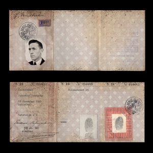 Persoonsbewijs J.J. Houtbraken Schiedam