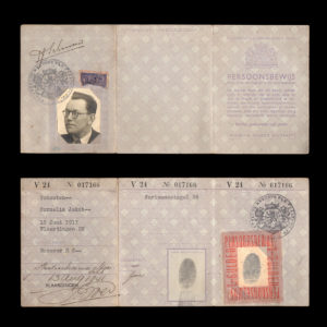 Persoonsbewijs C.J. Schouten Vlaardingen