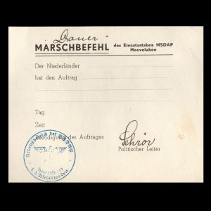 Marschbefehl NSDAP Hoevelaken